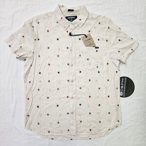 Chubbies The All Stars No Stripes Resort Weave Friday Shirt Men's Size Large